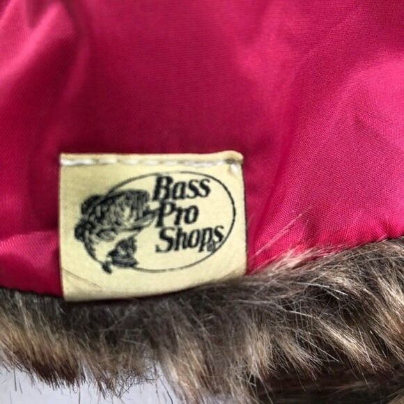 BASS PRO SHOP Winter Hat OS Youth Pink Trapper - Picture 4 of 4